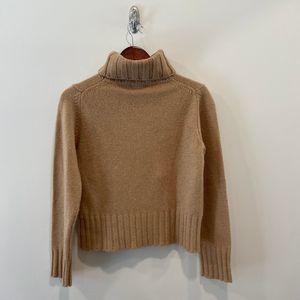 Camel wool jcrew turtleneck